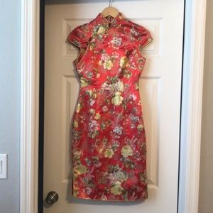 Asian style pencil dress